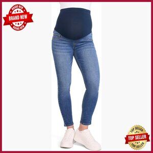 Maternity Skinny Jeans with Secret Fit Belly Panel, High Rise, Stretch Denim